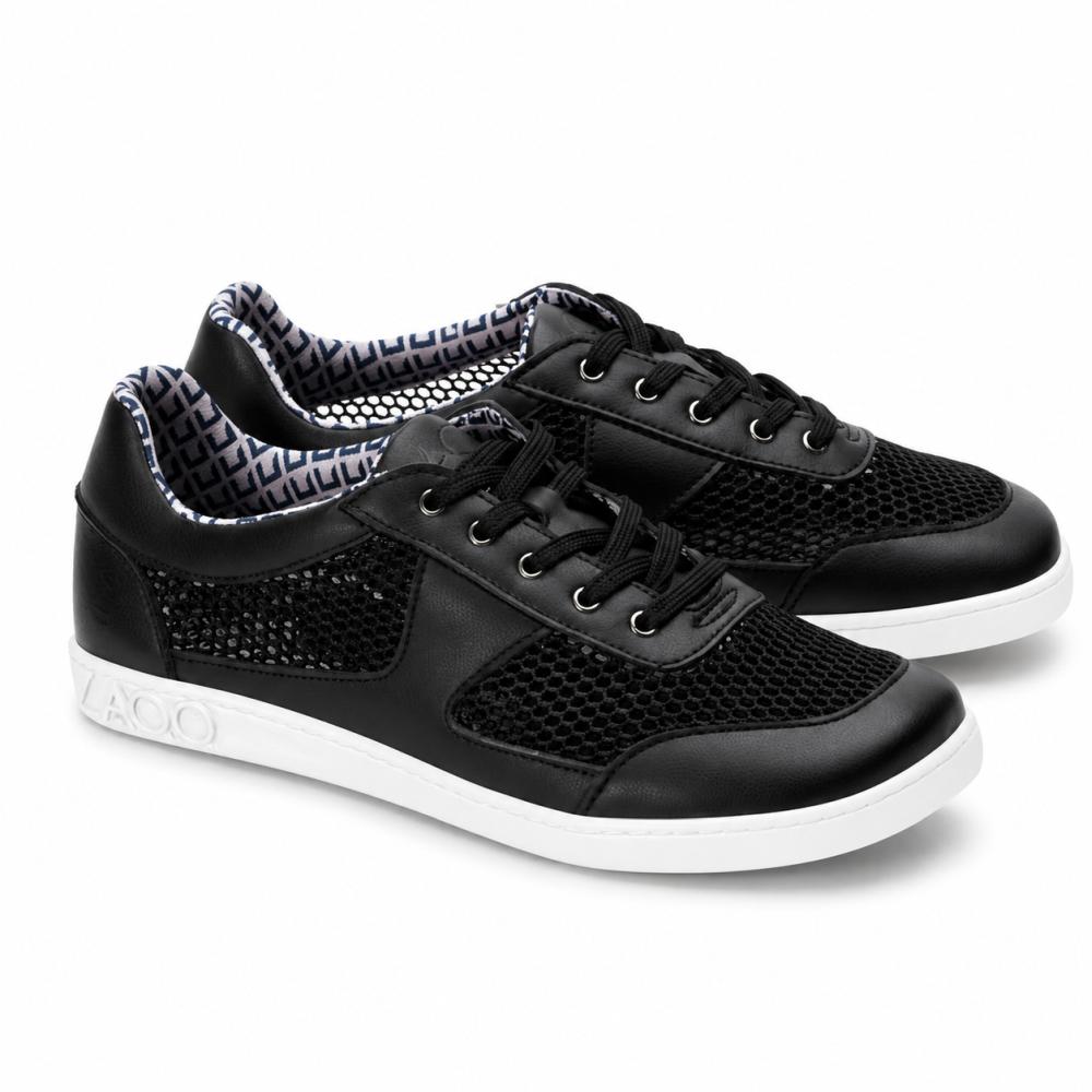 zapatillas negras de verano con suela blanca para mujer - cómodos zapatos descalzos para días cálidos