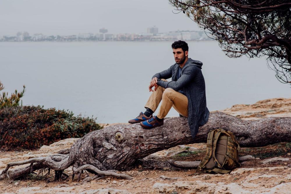 HIQE bajo azul marrón impermeable