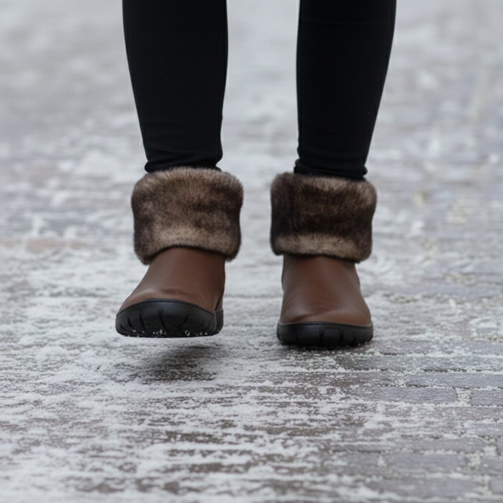 Huq invierno marrón