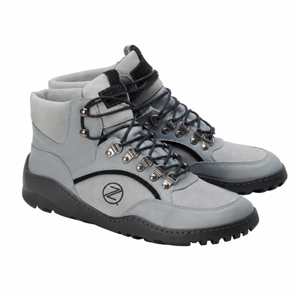 zapato descalzo gris para exteriores con suela antideslizante