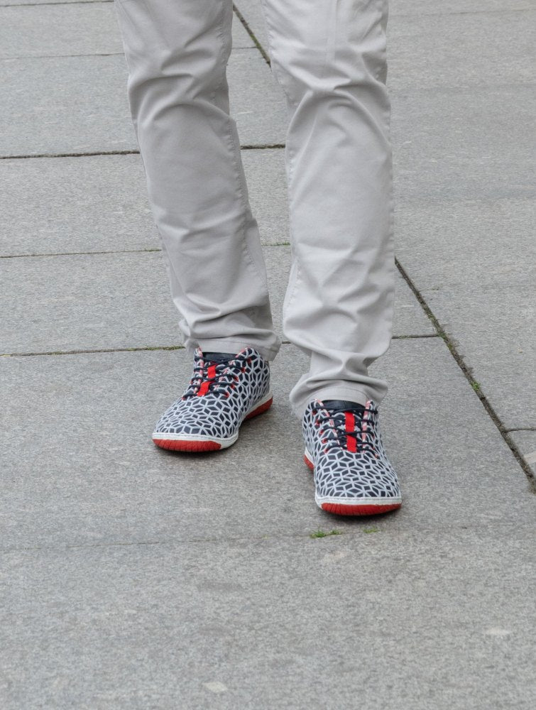 Abeq gris rojo